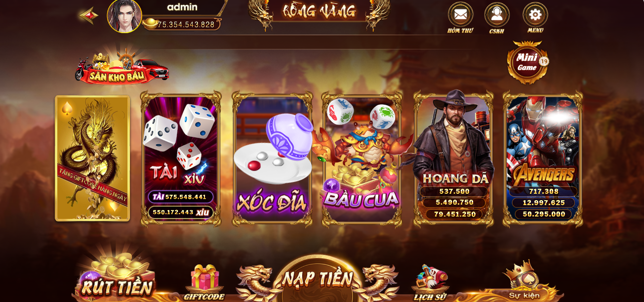 Bán mã nguồn Mẫu rồng vàng 2024 bản full